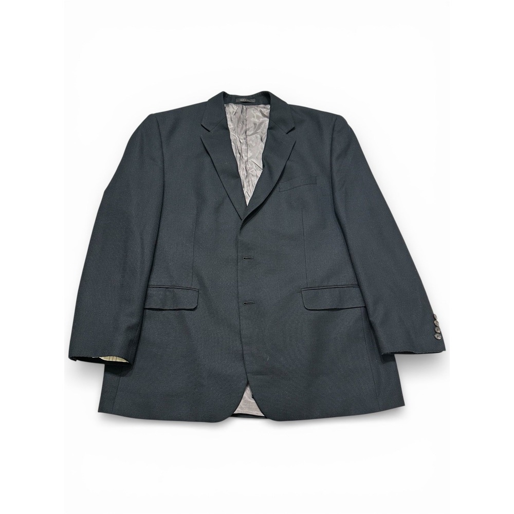 Lauren Ralph Lauren Mens Blazer 48L Charcoal Gray 2 Button Sport Coat